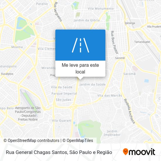 Rua General Chagas Santos mapa