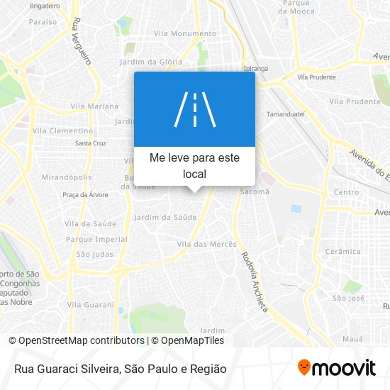 Rua Guaraci Silveira mapa