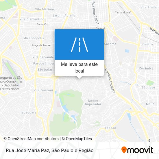 Rua José Maria Paz mapa
