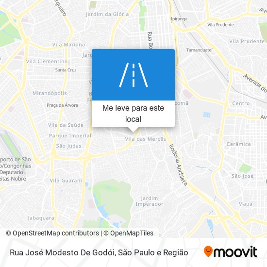 Rua José Modesto De Godói mapa