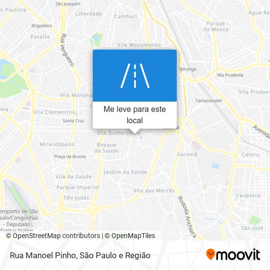 Rua Manoel Pinho mapa