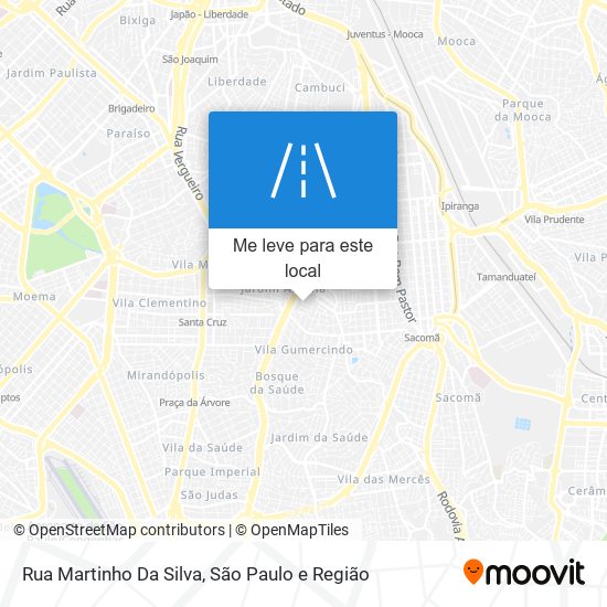 Rua Martinho Da Silva mapa