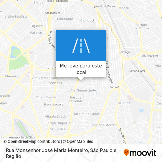 Rua Monsenhor José Maria Monteiro mapa