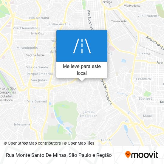 Rua Monte Santo De Minas mapa