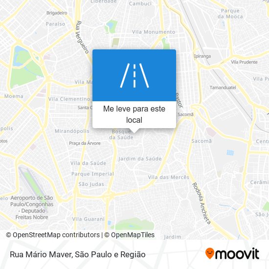 Rua Mário Maver mapa