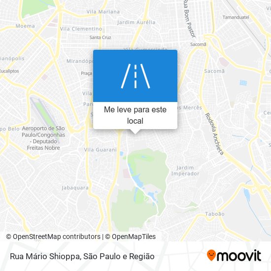 Rua Mário Shioppa mapa