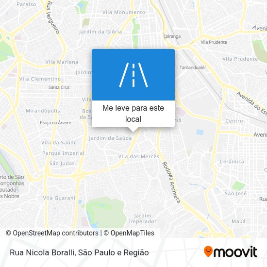 Rua Nicola Boralli mapa