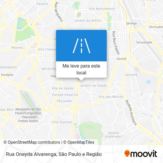 Rua Oneyda Alvarenga mapa