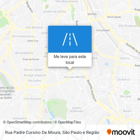 Rua Padre Cursino De Moura mapa