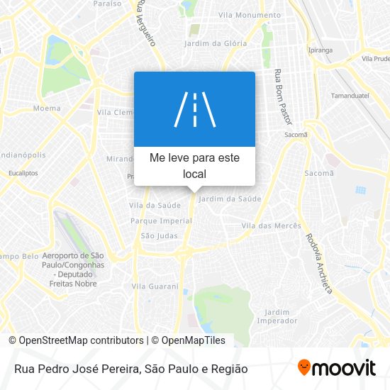 Rua Pedro José Pereira mapa
