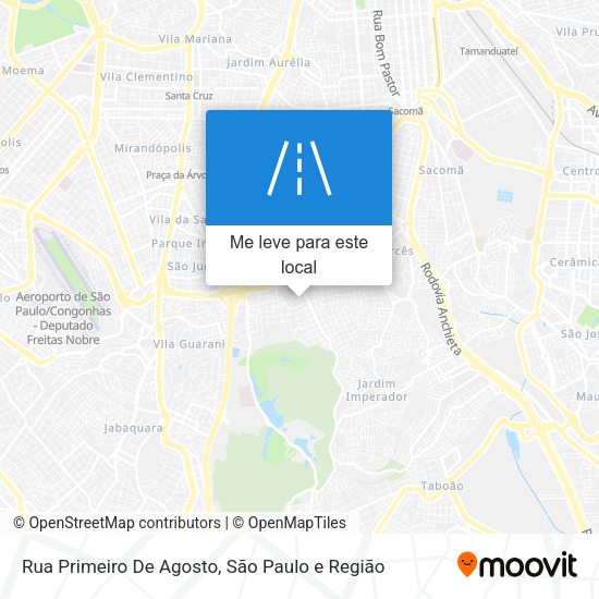 Rua Primeiro De Agosto mapa