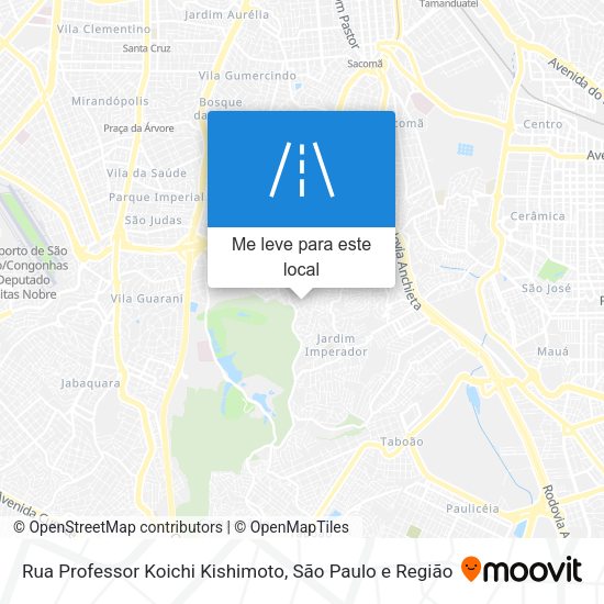 Rua Professor Koichi Kishimoto mapa