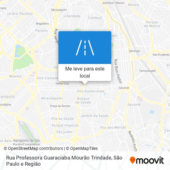 Rua Professora Guaraciaba Mourão Trindade mapa