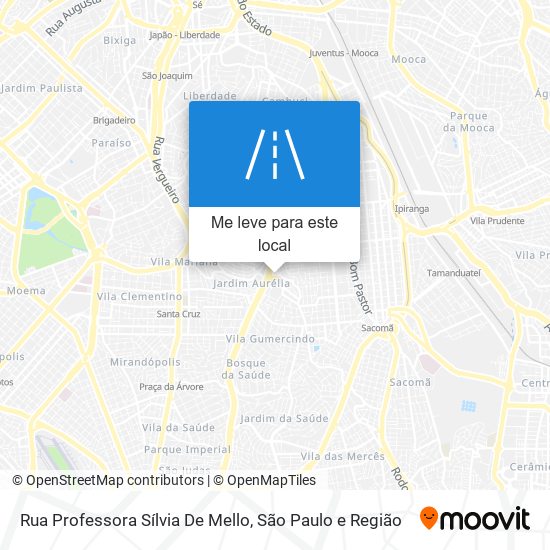 Rua Professora Sílvia De Mello mapa