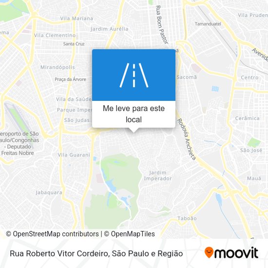 Rua Roberto Vitor Cordeiro mapa