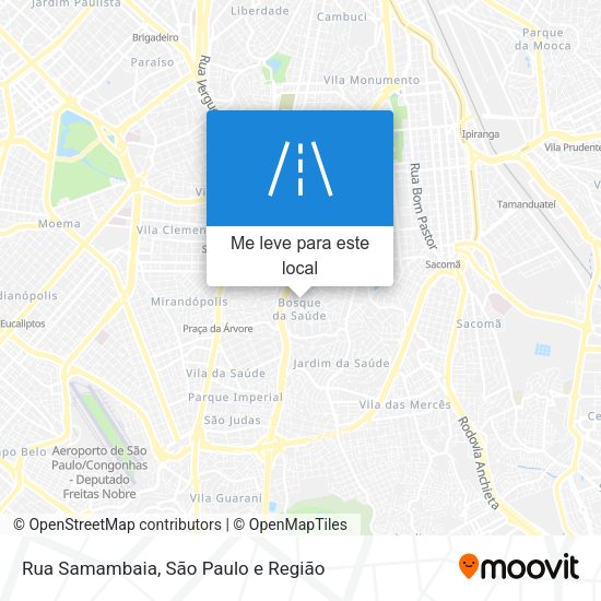 Rua Samambaia mapa