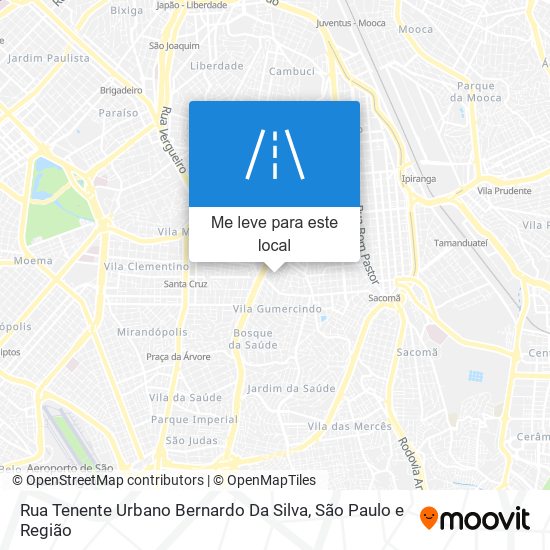 Rua Tenente Urbano Bernardo Da Silva mapa