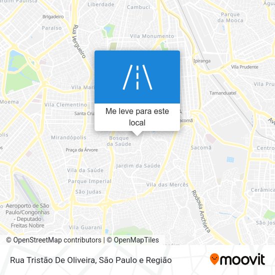Rua Tristão De Oliveira mapa