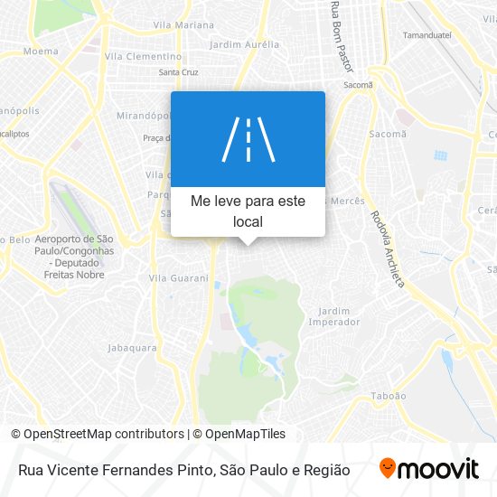 Rua Vicente Fernandes Pinto mapa