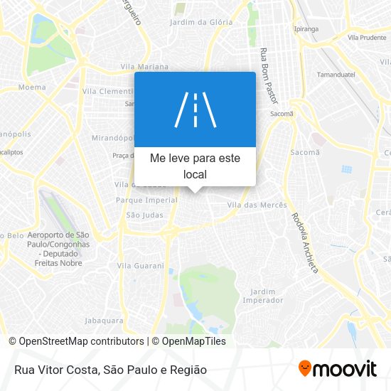 Rua Vitor Costa mapa