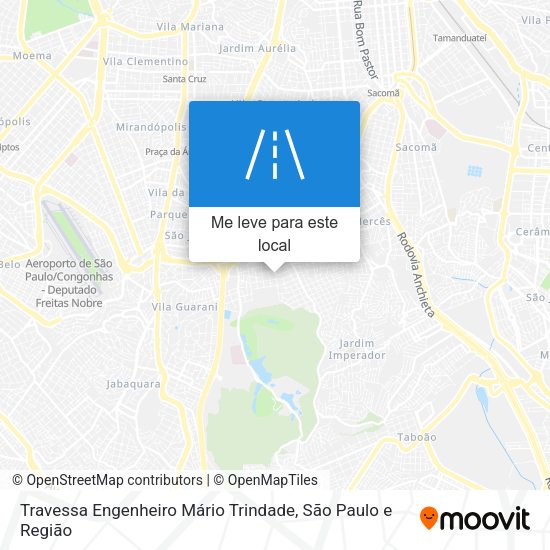 Travessa Engenheiro Mário Trindade mapa
