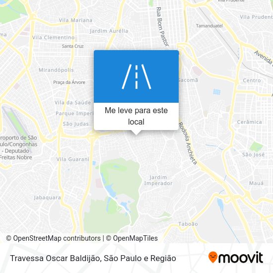 Travessa Oscar Baldijão mapa
