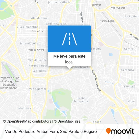 Via De Pedestre Anibal Ferri mapa