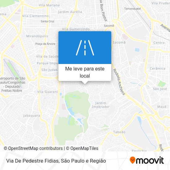 Via De Pedestre Fidias mapa