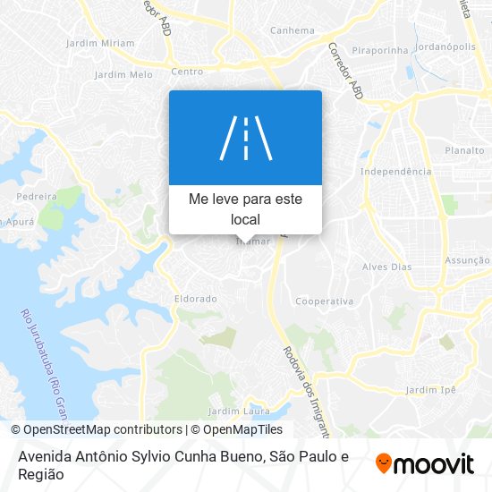 Avenida Antônio Sylvio Cunha Bueno mapa
