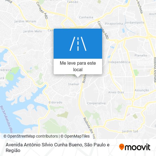 Avenida Antônio Sílvio Cunha Bueno mapa
