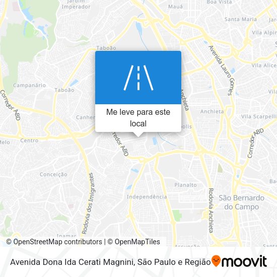 Avenida Dona Ida Cerati Magnini mapa