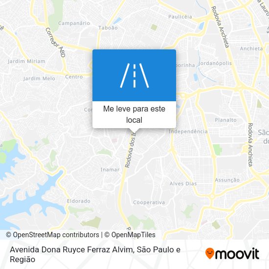 Avenida Dona Ruyce Ferraz Alvim mapa