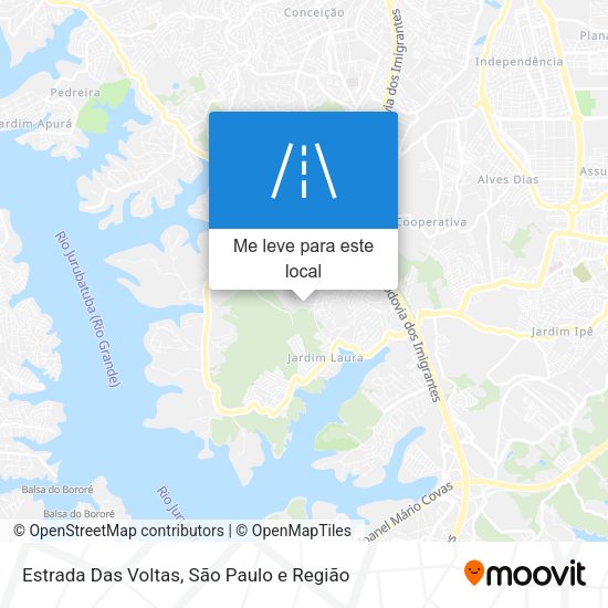 Estrada Das Voltas mapa