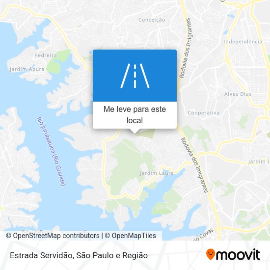 Estrada Servidão mapa
