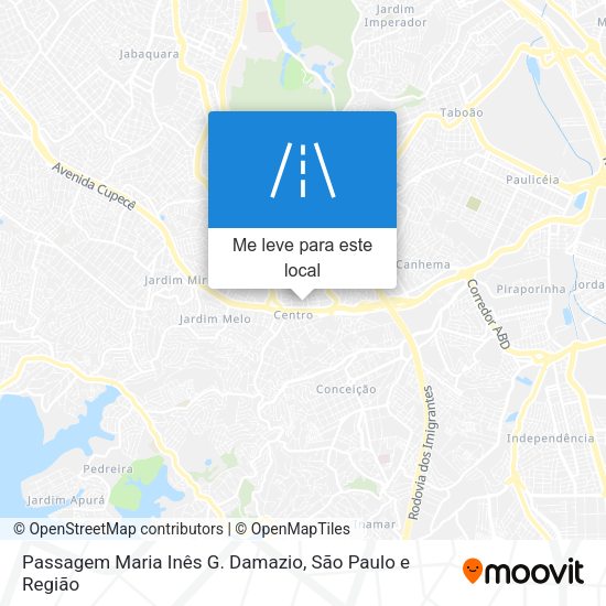 Passagem Maria Inês G. Damazio mapa
