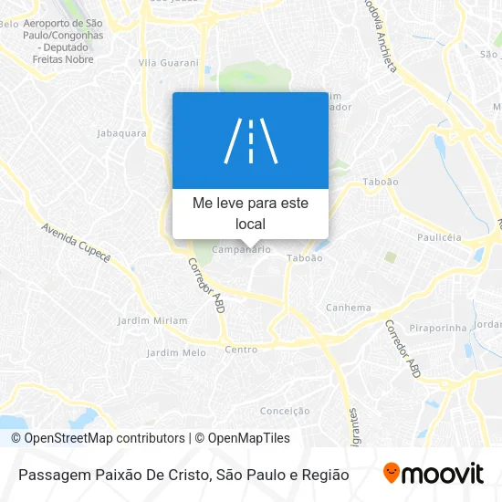 Passagem Paixão De Cristo mapa