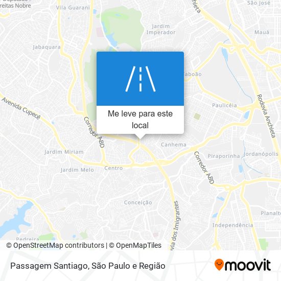 Passagem Santiago mapa