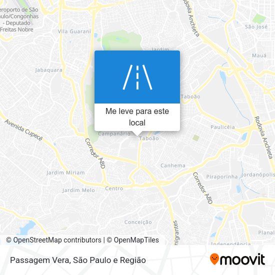 Passagem Vera mapa