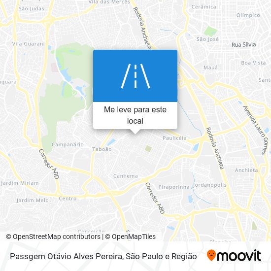 Passgem Otávio Alves Pereira mapa