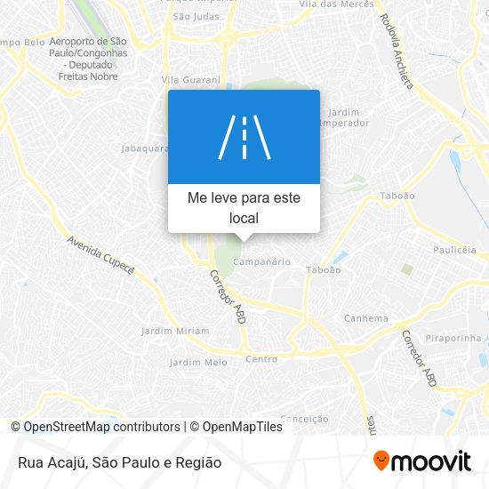 Rua Acajú mapa