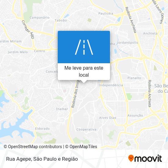 Rua Agepe mapa