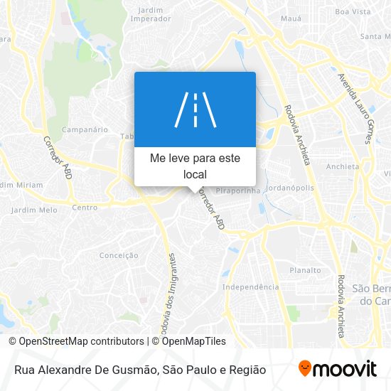 Rua Alexandre De Gusmão mapa