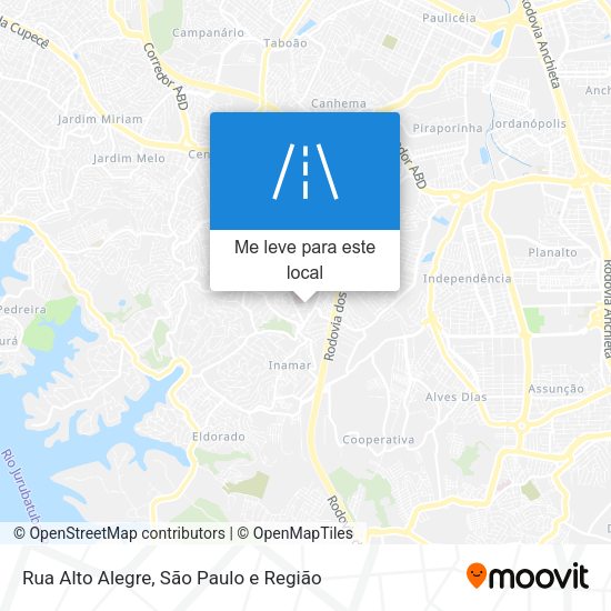 Rua Alto Alegre mapa
