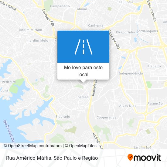 Rua Américo Máffia mapa