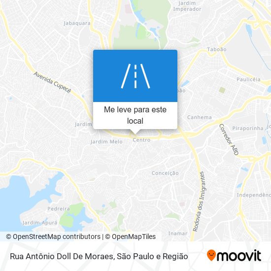 Rua Antônio Doll De Moraes mapa