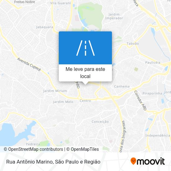Rua Antõnio Marino mapa