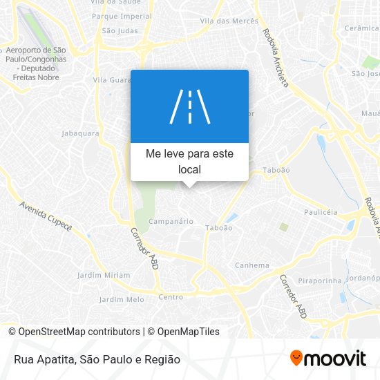 Rua Apatita mapa
