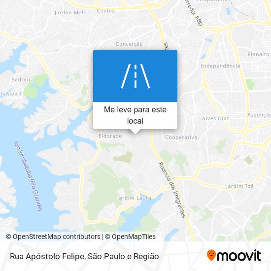 Rua Apóstolo Felipe mapa