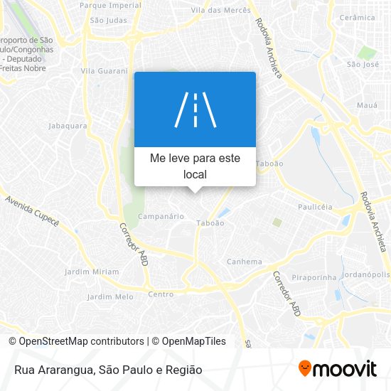 Rua Ararangua mapa