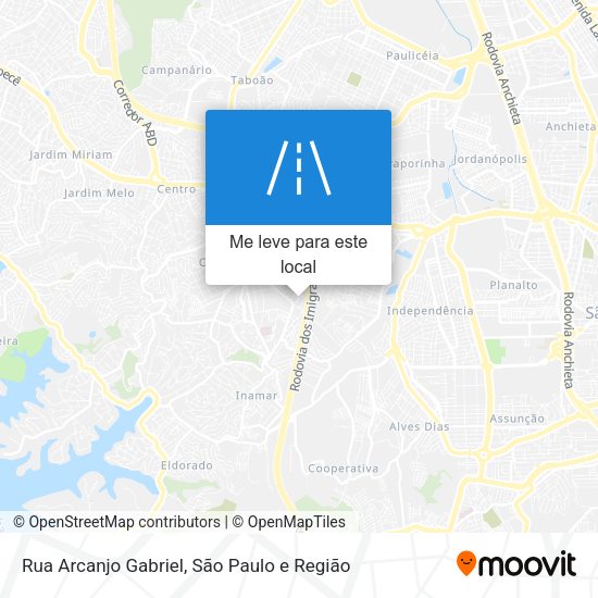 Rua Arcanjo Gabriel mapa